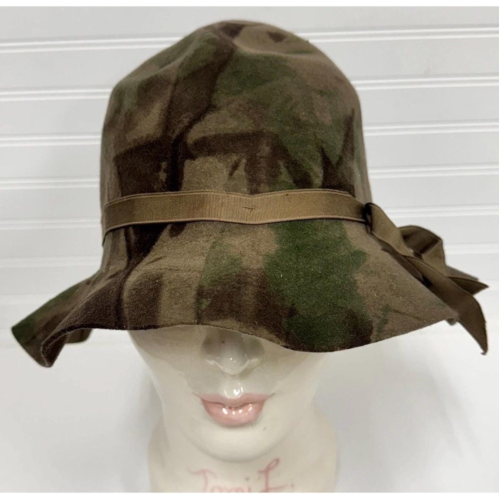 Vintage 100% wool camouflage bucket hat- The Bak-Pakker from B-Bar-H